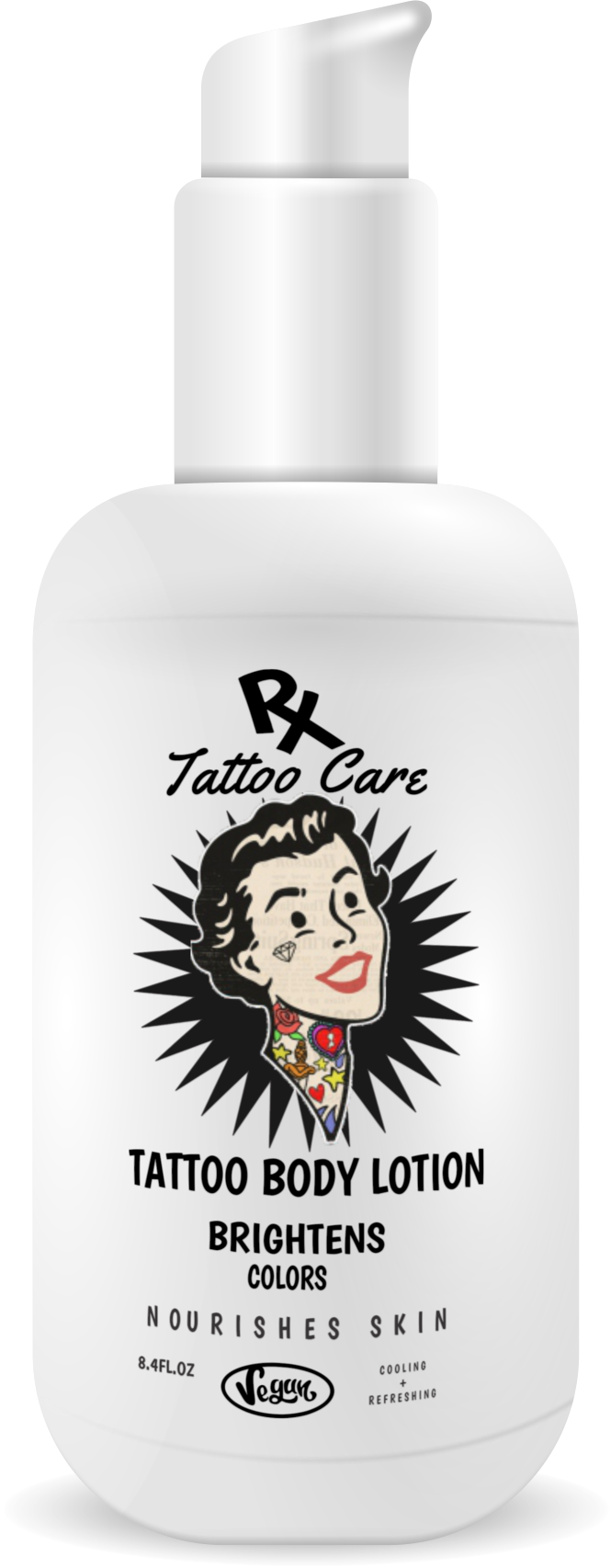 Rx Tattoo Care Tattoo Lotion | Tattoo Brightening Moisturizers Lotion